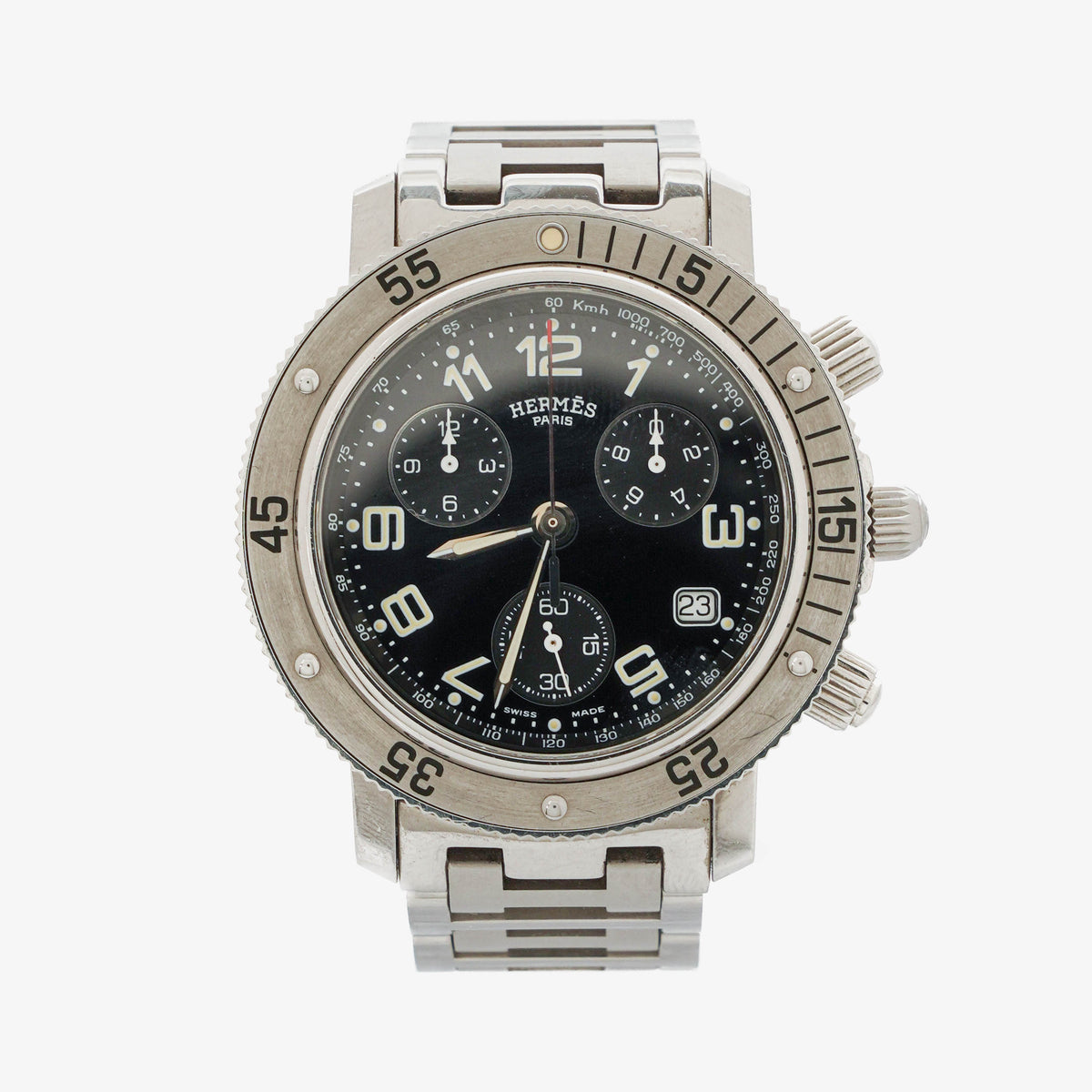 Hermes Clipper Diver Chronograph Stainless Steel CL2.910