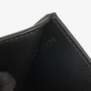Celine Triomphe Black Leather Compact Wallet With Coin Purse