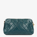 Chanel Crown CC Double Zip Quilted Leather Bag