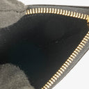 Celine Triomphe Black Leather Compact Wallet With Coin Purse