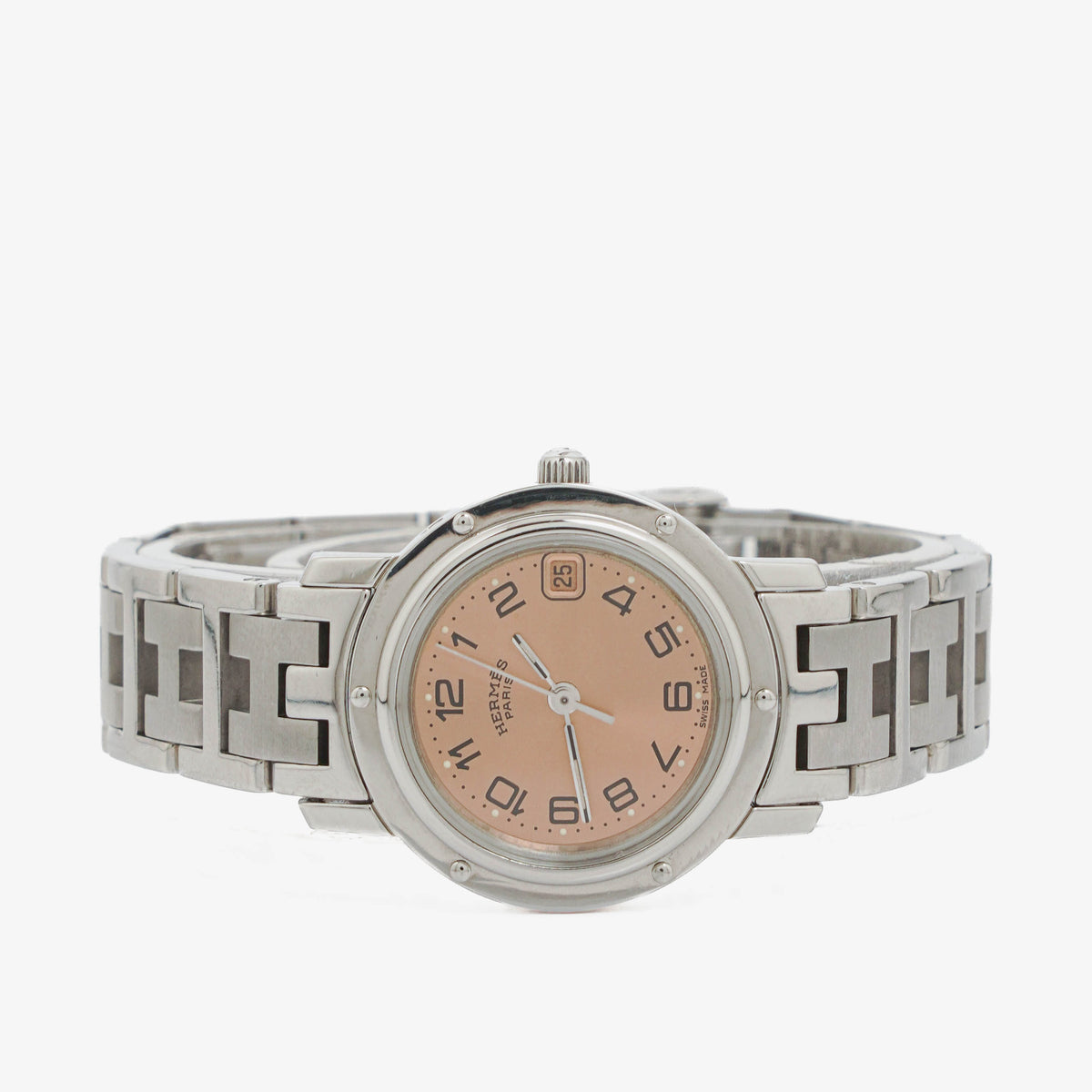 Hermes Clipper Quartz Watch Stainless Steel CL4. 210