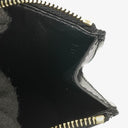 Celine Triomphe Black Leather Compact Wallet With Coin Purse
