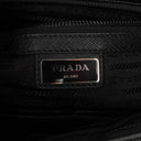 Prada Black Tessuto and Saffiano Leather Shoulder Bag