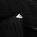 Prada Black Tessuto and Saffiano Leather Shoulder Bag
