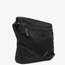 Prada Black Tessuto and Saffiano Leather Shoulder Bag
