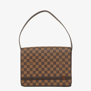 Louis Vuitton Tribeca Carre Damier Ebene Canvas Bag