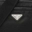 Prada Black Tessuto and Saffiano Leather Shoulder Bag
