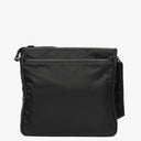 Prada Black Tessuto and Saffiano Leather Shoulder Bag