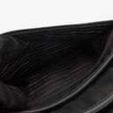 Prada Black Tessuto and Saffiano Leather Shoulder Bag