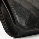 Chanel Classic Full Flap Bag Black Quilted Leather 24K Gold-Plated Hardware