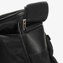 Prada Black Tessuto and Saffiano Leather Shoulder Bag