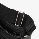 Prada Black Tessuto and Saffiano Leather Shoulder Bag