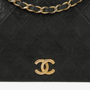 Chanel Classic Full Flap Bag Black Quilted Leather 24K Gold-Plated Hardware