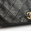 Chanel Classic Full Flap Bag Black Quilted Leather 24K Gold-Plated Hardware