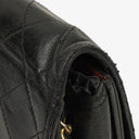 Chanel Classic Full Flap Bag Black Quilted Leather 24K Gold-Plated Hardware
