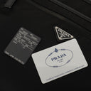 Prada Black Tessuto and Saffiano Leather Shoulder Bag
