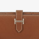 Hermès Brown Leather Béarn Wallet