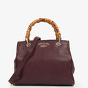 Gucci Bamboo Shopper Burgundy Diana Small Tote Bag