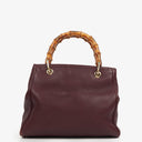 Gucci Bamboo Shopper Burgundy Diana Small Tote Bag