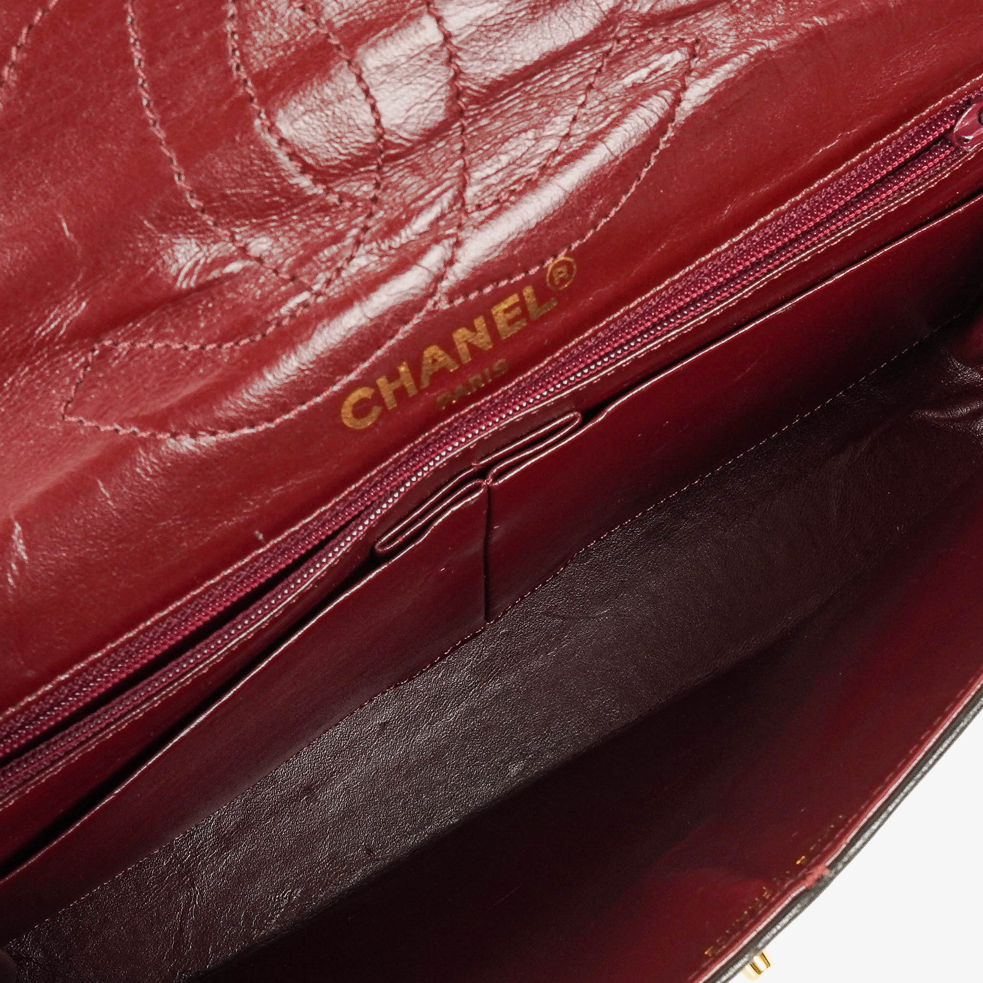 Chanel Paris Classic Medium Double Flap Bag Black Quilted Lambskin With Gold &amp; Silver Tone Combo Hardware
