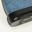 Louis Vuitton Alma BB Blue Denim EPI Leather Handbag