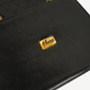 Chanel Black Quilted Lambskin Vintage Mini Trapeze Classic Single Flap Bag