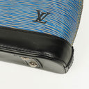 Louis Vuitton Alma BB Blue Denim EPI Leather Handbag