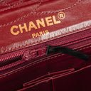 Chanel Paris Classic Medium Double Flap Bag Black Quilted Lambskin With Gold &amp; Silver Tone Combo Hardware