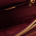 Prada Saffiano Lux Cerise Open Promenade Bag