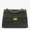 Chanel Black Quilted Lambskin Vintage Mini Trapeze Classic Single Flap Bag