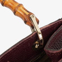 Gucci Bamboo Shopper Burgundy Diana Small Tote Bag