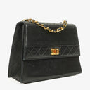 Chanel Black Quilted Lambskin Vintage Mini Trapeze Classic Single Flap Bag