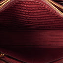 Prada Saffiano Lux Cerise Open Promenade Bag