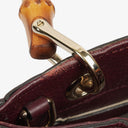 Gucci Bamboo Shopper Burgundy Diana Small Tote Bag