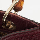 Gucci Bamboo Shopper Burgundy Diana Small Tote Bag