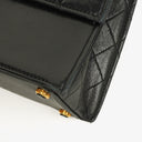 Chanel Black Quilted Lambskin Vintage Mini Trapeze Classic Single Flap Bag