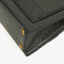 Chanel Black Quilted Lambskin Vintage Mini Trapeze Classic Single Flap Bag