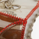 Chanel Red/Beige PVC and Leather Naked Patchwork Flap Bag