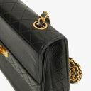 Chanel Black Quilted Lambskin Vintage Mini Trapeze Classic Single Flap Bag