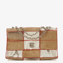 Chanel Red/Beige PVC and Leather Naked Patchwork Flap Bag