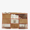 Chanel Red/Beige PVC and Leather Naked Patchwork Flap Bag