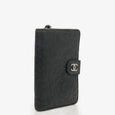 Chanel Black Camélia Embossed Leather Wallet