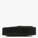 Chanel Paris Classic Medium Double Flap Bag Black Quilted Lambskin With Gold &amp; Silver Tone Combo Hardware