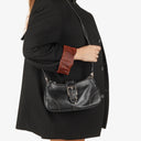 Coach Soho Buckle Black Leather Shoulder Bag