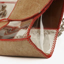 Chanel Red/Beige PVC and Leather Naked Patchwork Flap Bag
