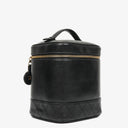 Chanel Black Leather Vanity Case