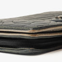 Chanel Black Camélia Embossed Leather Wallet