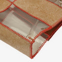 Chanel Red/Beige PVC and Leather Naked Patchwork Flap Bag