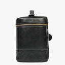 Chanel Black Leather Vanity Case