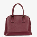 Prada Saffiano Lux Cerise Open Promenade Bag